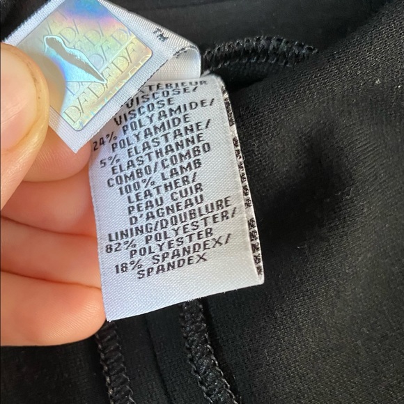 DVF Lambskin Leather and Spandex Sleeveless A-Line Dress w/ Sexy Goth Vibes - Picture 14 of 14